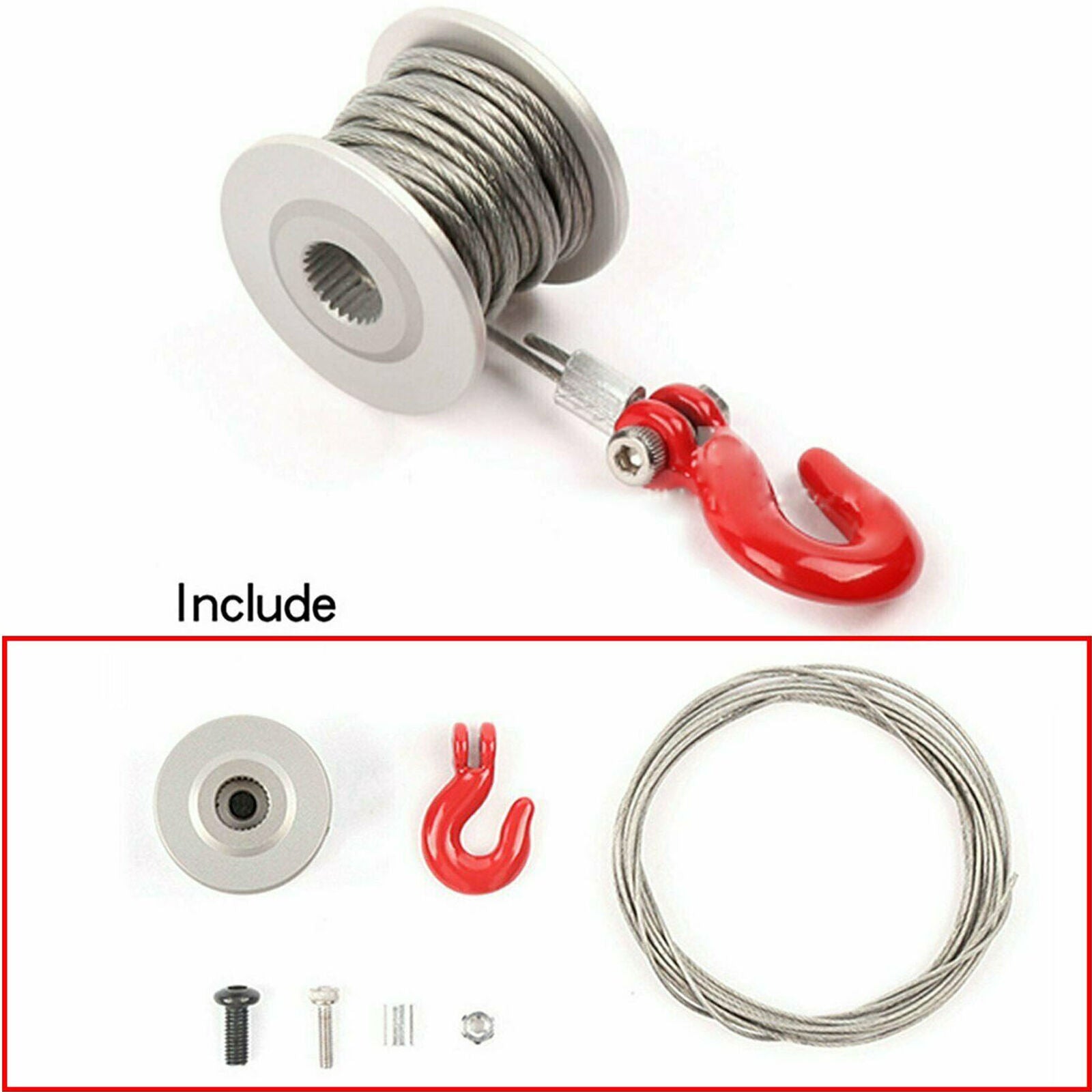 Upgrade Parts GRC 25T Servo Winch Drum Built-in Servo Winch For RC Car GAX0136A