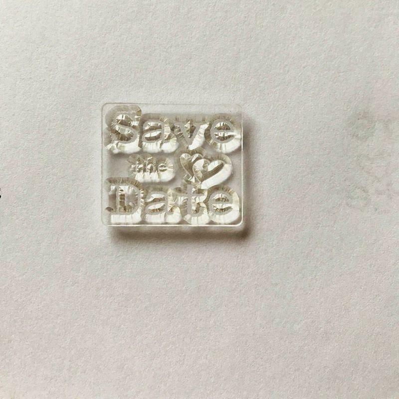 Save the Date Silicone Clear Seal Stamp DIY Scrapbooking Embossing Photo Album