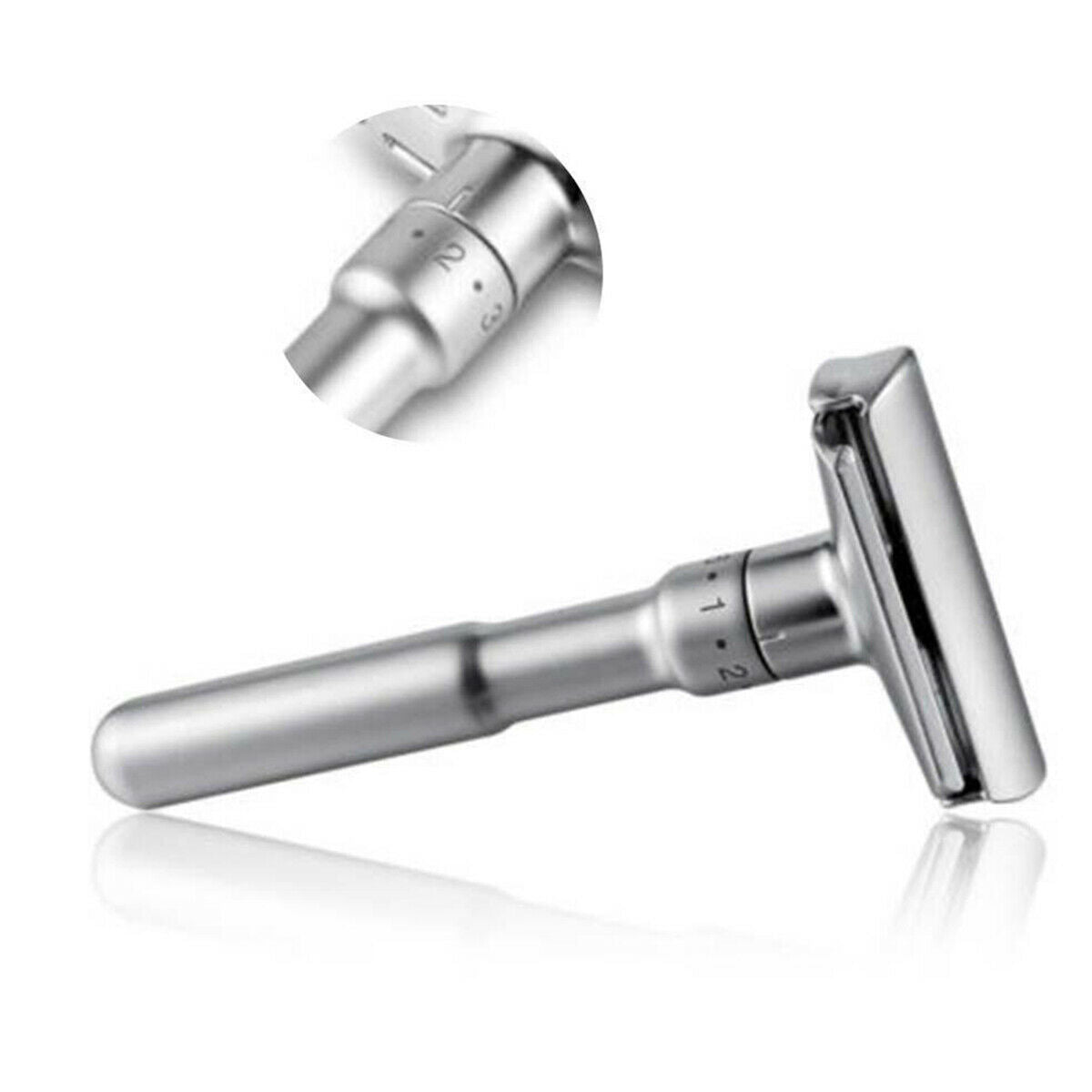 Men Adjustable Double Edge Shaving Safety Razor Shaver With 5pcs Blades Zinc