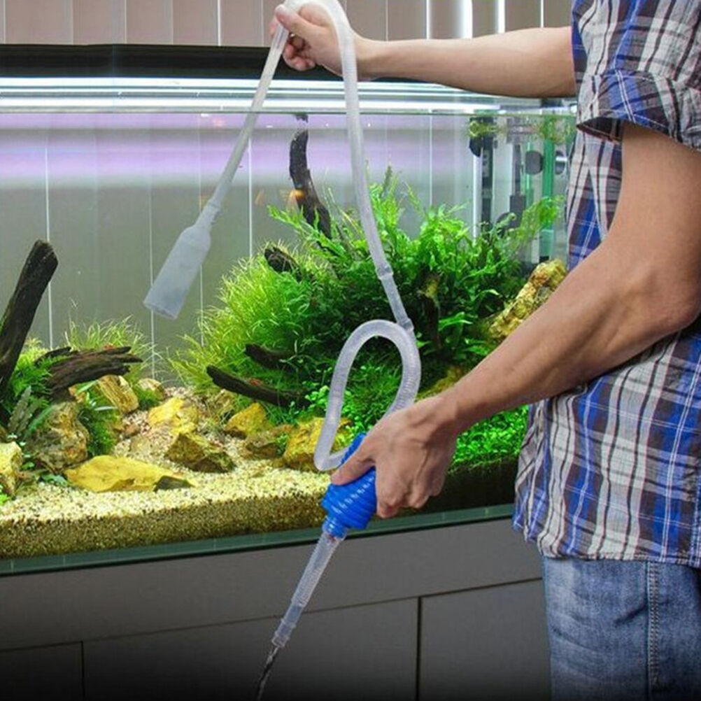 Aquarium Gravel  Fish Tank Vacuum Syphon Cleaner Pump Water 103cm BDAU