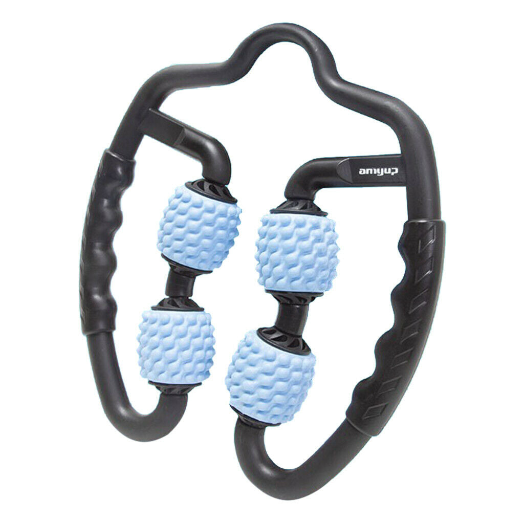 2x Portable Handheld Roll Wheel Acupressure on Arms Neck Self Massage Tool