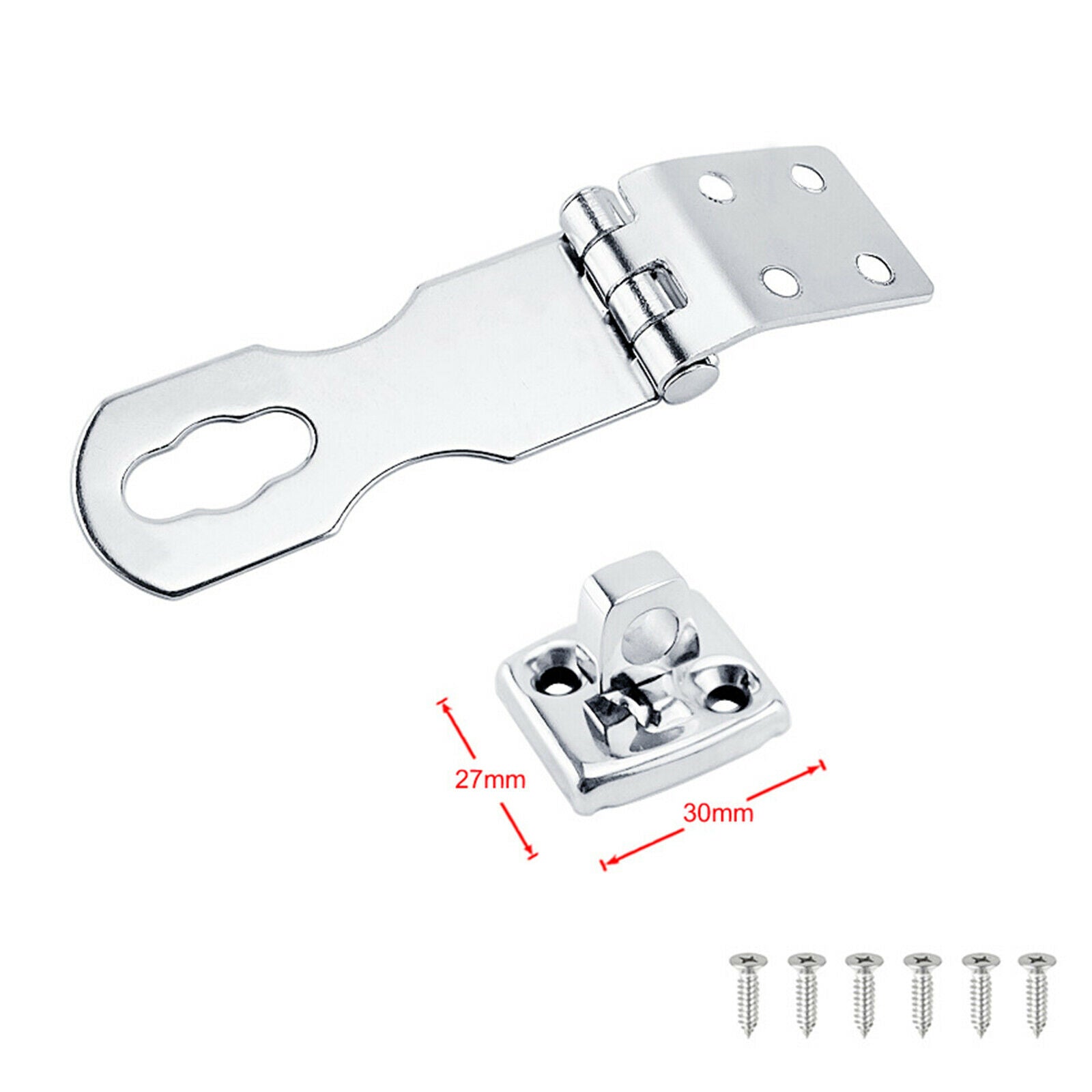 Marine Boat Locking Hasp Latch Clamp Latch Buckle Set for Boat Yacht RV
