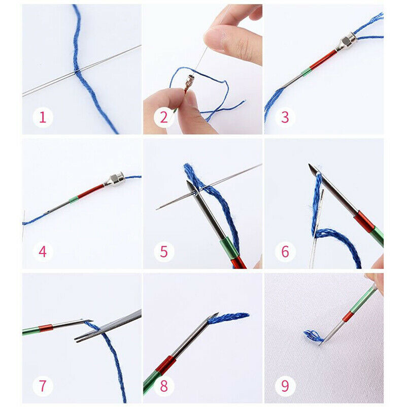 9pcs Embroidery Stitching Punch Needles Handmade Punch Needles DIY Sewing.l8