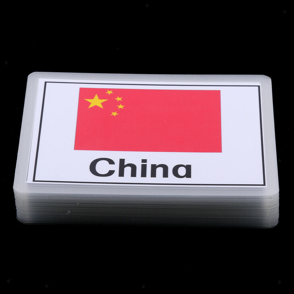 Kids Early Educational Sight Word Flash Cards 48x National Flag