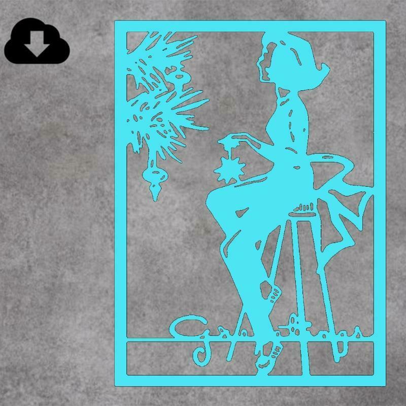 Girl Metal Cutting Dies Stencil DIY Scrapbooking Album Paper Card Template Mold