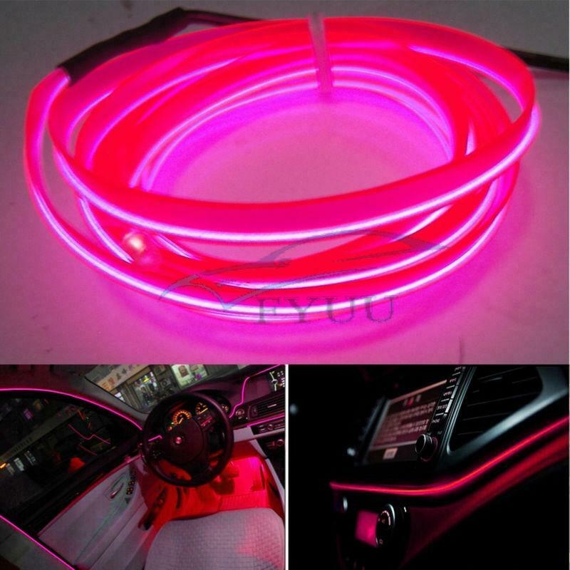 12V 200cm Cold LED Light Strip 180Degree Adjusting Inserted in Cigarette Lighter