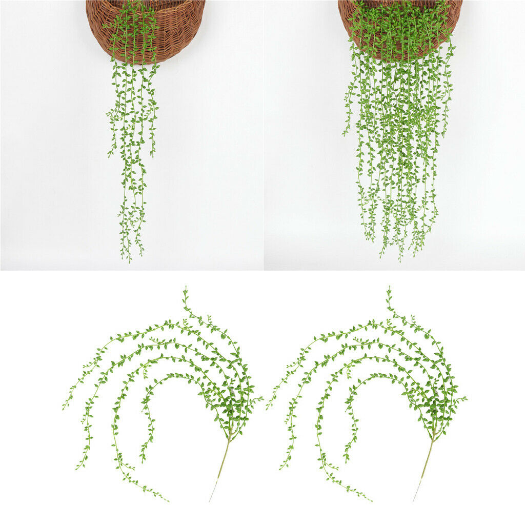 Plastic Artificial Succulent Plants, Hanging String of Pearls Plant Lover Tears