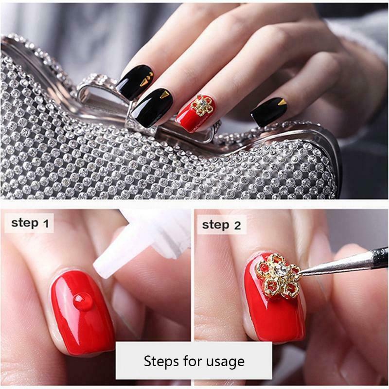 Fast Drying Nail Glue for False Nails Glitter Acrylic Decoration False Nail Tip