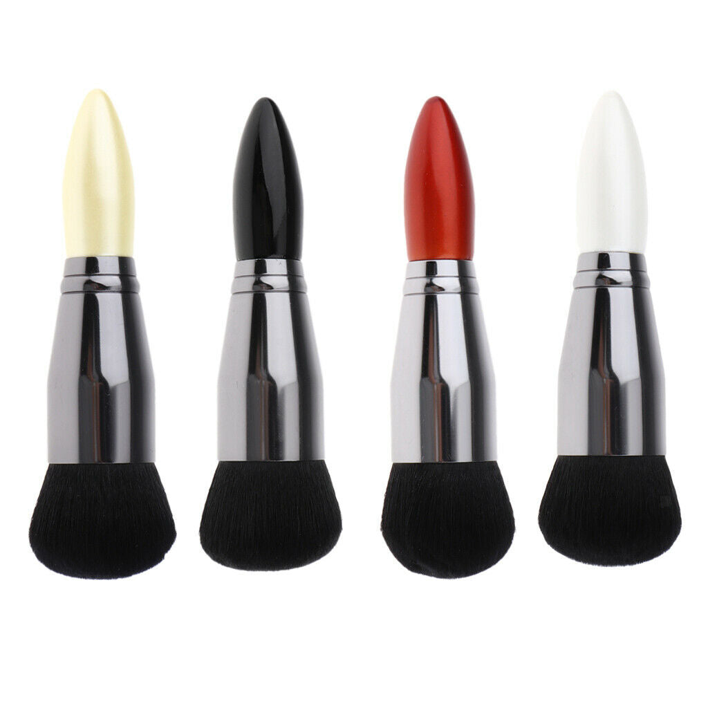Mini Makeup Powder Brush Cosmetics Tools Multi Color Brush  White
