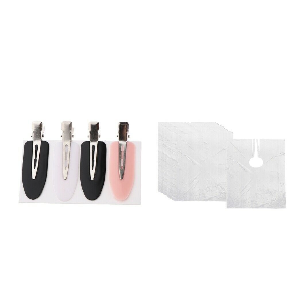 150x Disposable Hair Cutting Cape Clear Hair Salon Gowns Capes w/ 12x Clips