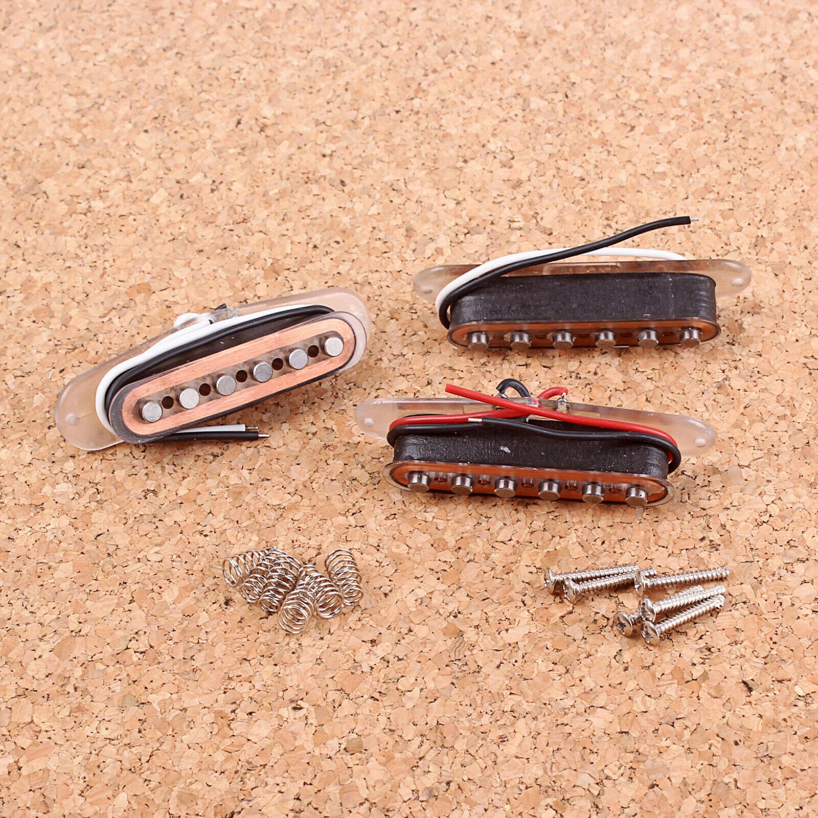 3 Pcs Black Set of Single Coil Pickups for ST Guitar Replacement Parts