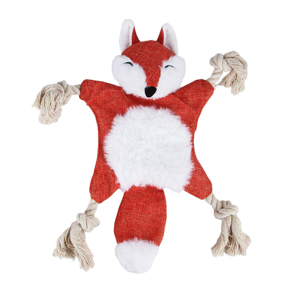 Chew Teeth Cleaning Sound Play Bite Toys For Medium Large Dogs Puppy Foxes