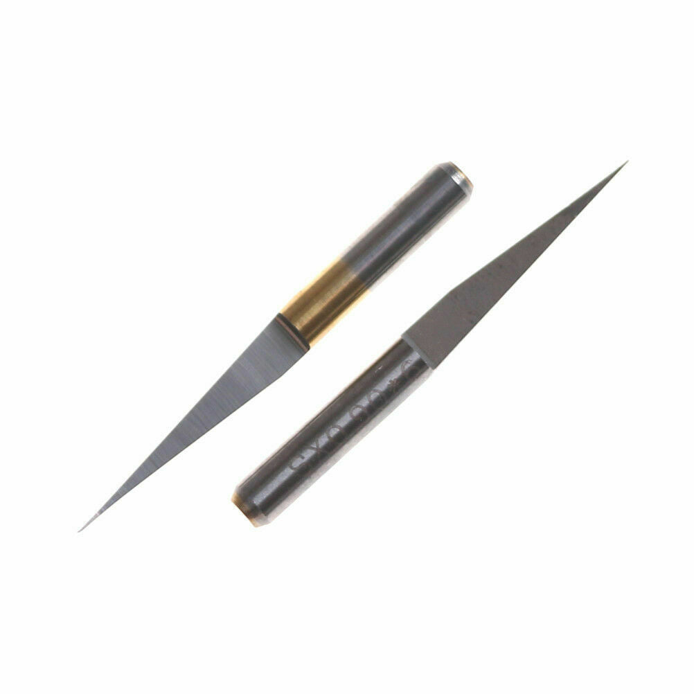 10 Pcs/lot 3.175mm Carbide PCB Engraving Bits CNC Router Tool 10 Degrees 0.1mm L
