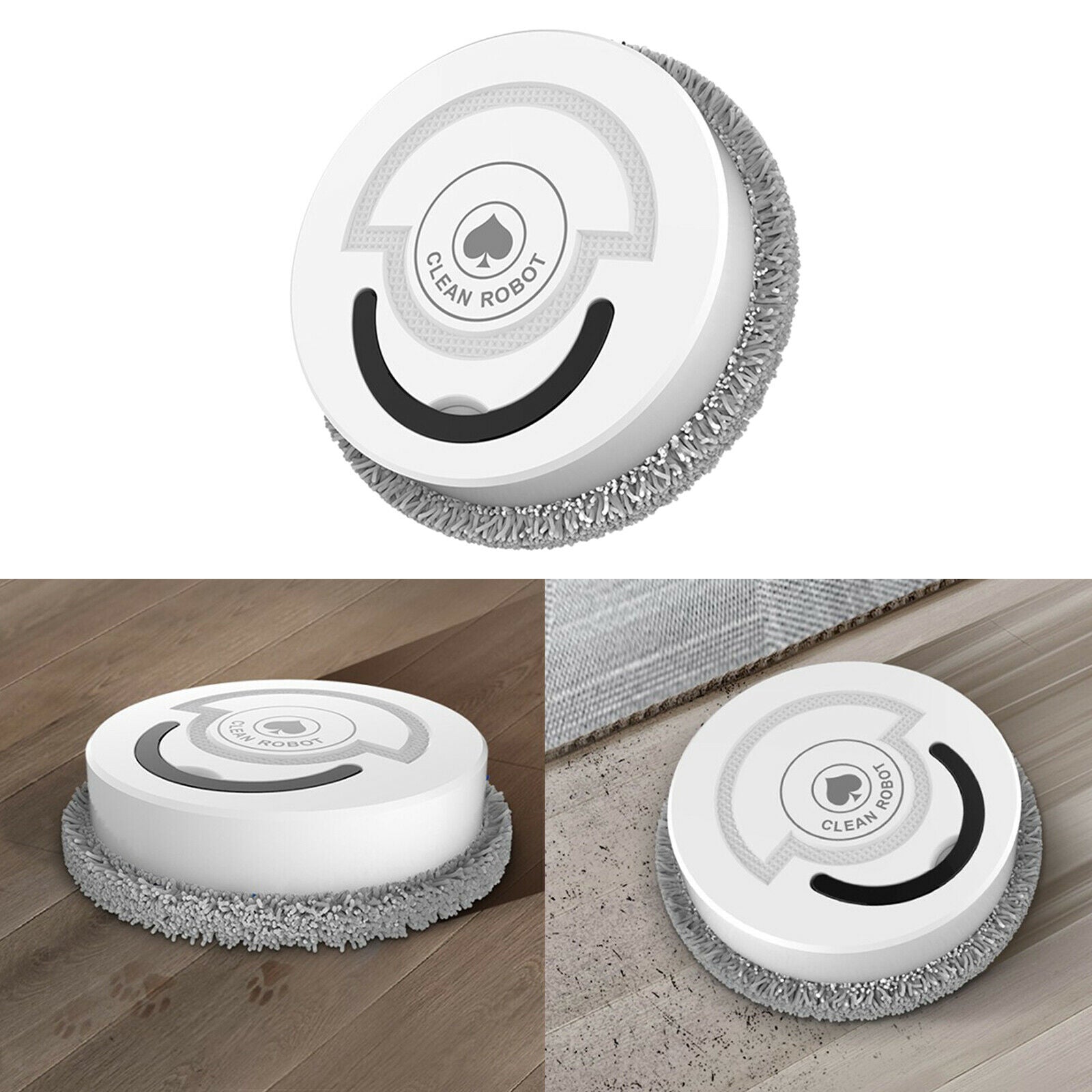 Wet Dry Smart Robot Vacuum Cleaner USB Floor Cleaning Sweeper Living Room