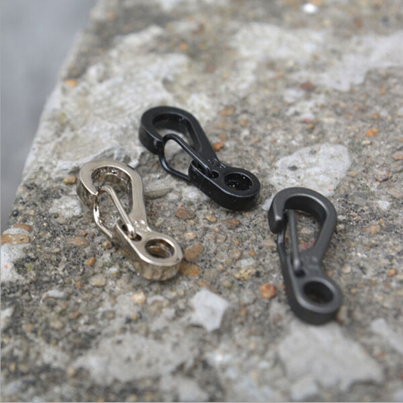 5X Spring SF Hooks Carabiner Key Chain Clip Hook Outdoor Buckle EDC Small.l8
