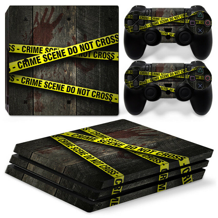 Crime scene skin For  playstation PS4 PRO Pro Stickers & 2 Controllers Skin