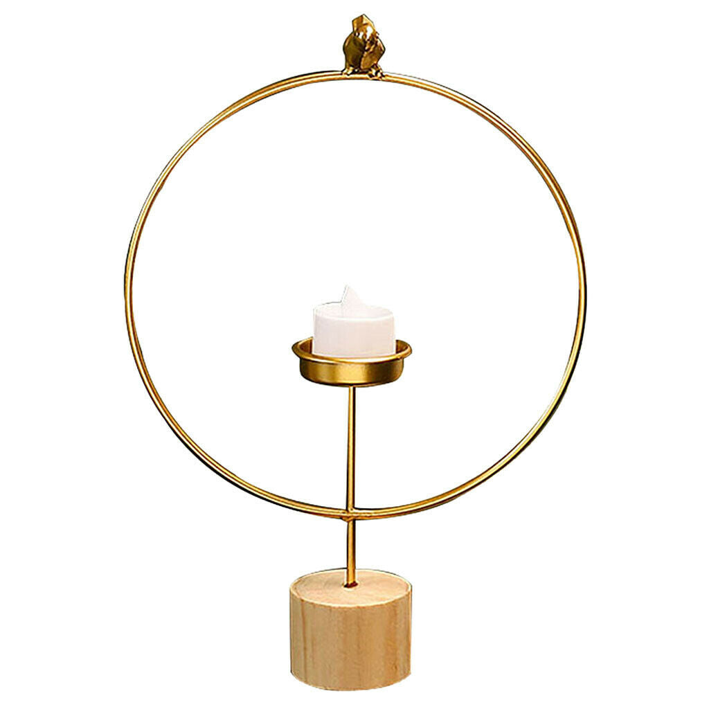 Candle Holder Stand Rack Lantern Candlesticks f/ Office Hotel Tabletop Decor