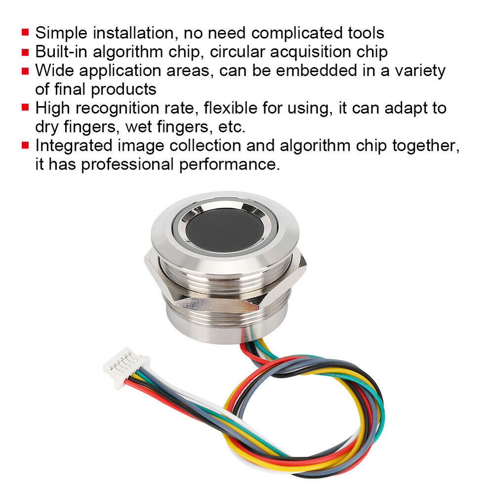 Capacitive Fingerprint Sensor Identification Reader Scanner Module