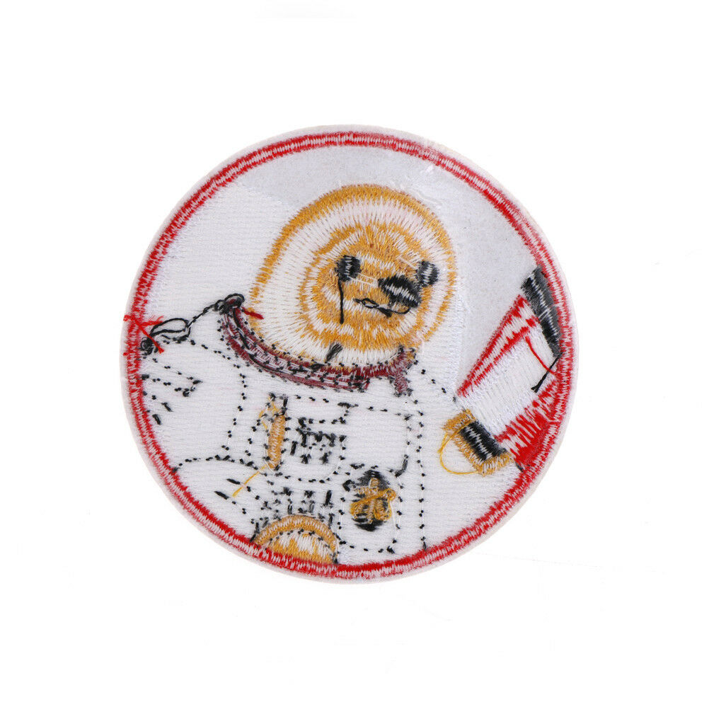 Embroidery Space Astronaut Sloth Patch Sew Iron OnPatch BagsHatJeansAppliq.l8