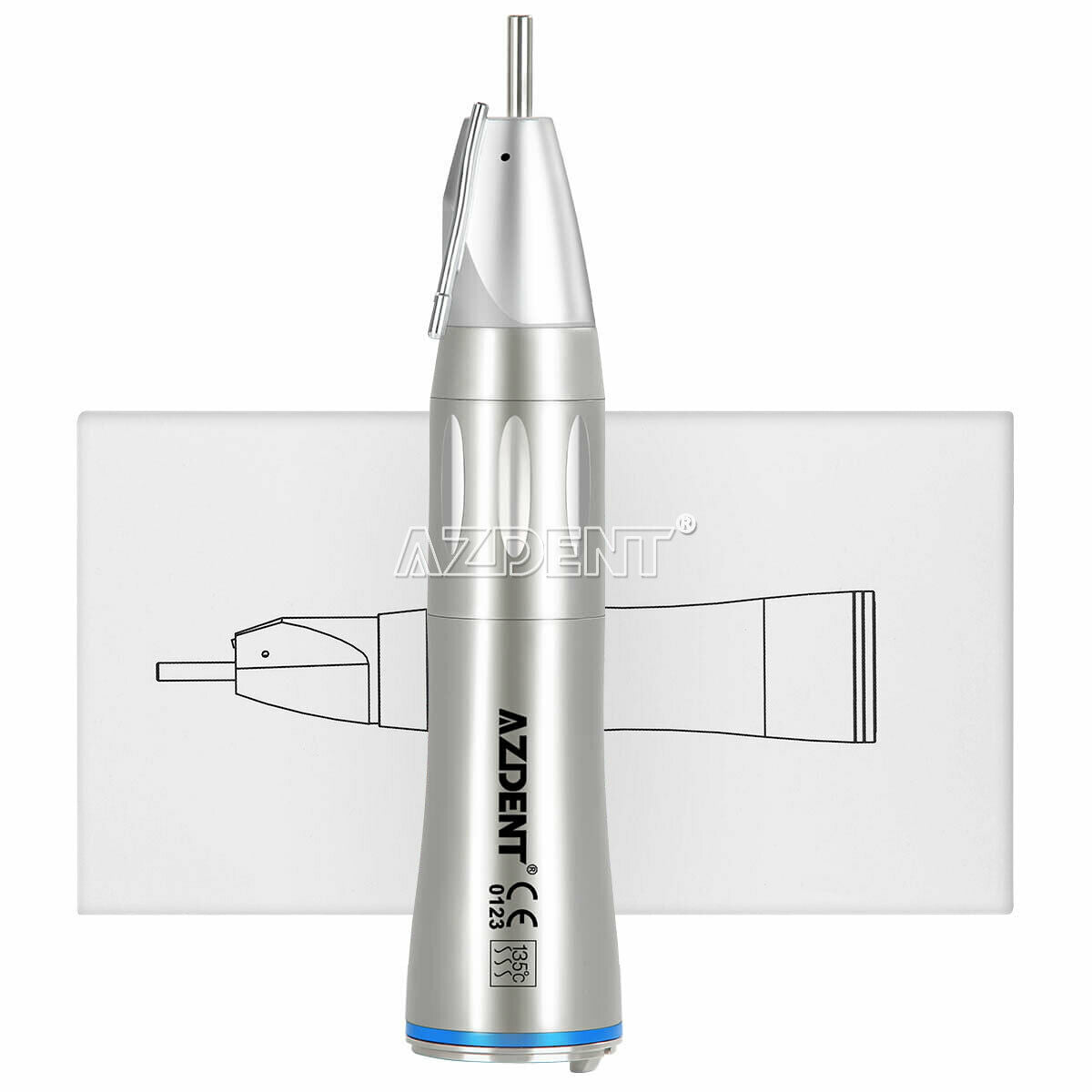 Dental 1:1 Optic Fiber Low Speed External Straight Surgical Handpiece 20,000rpm