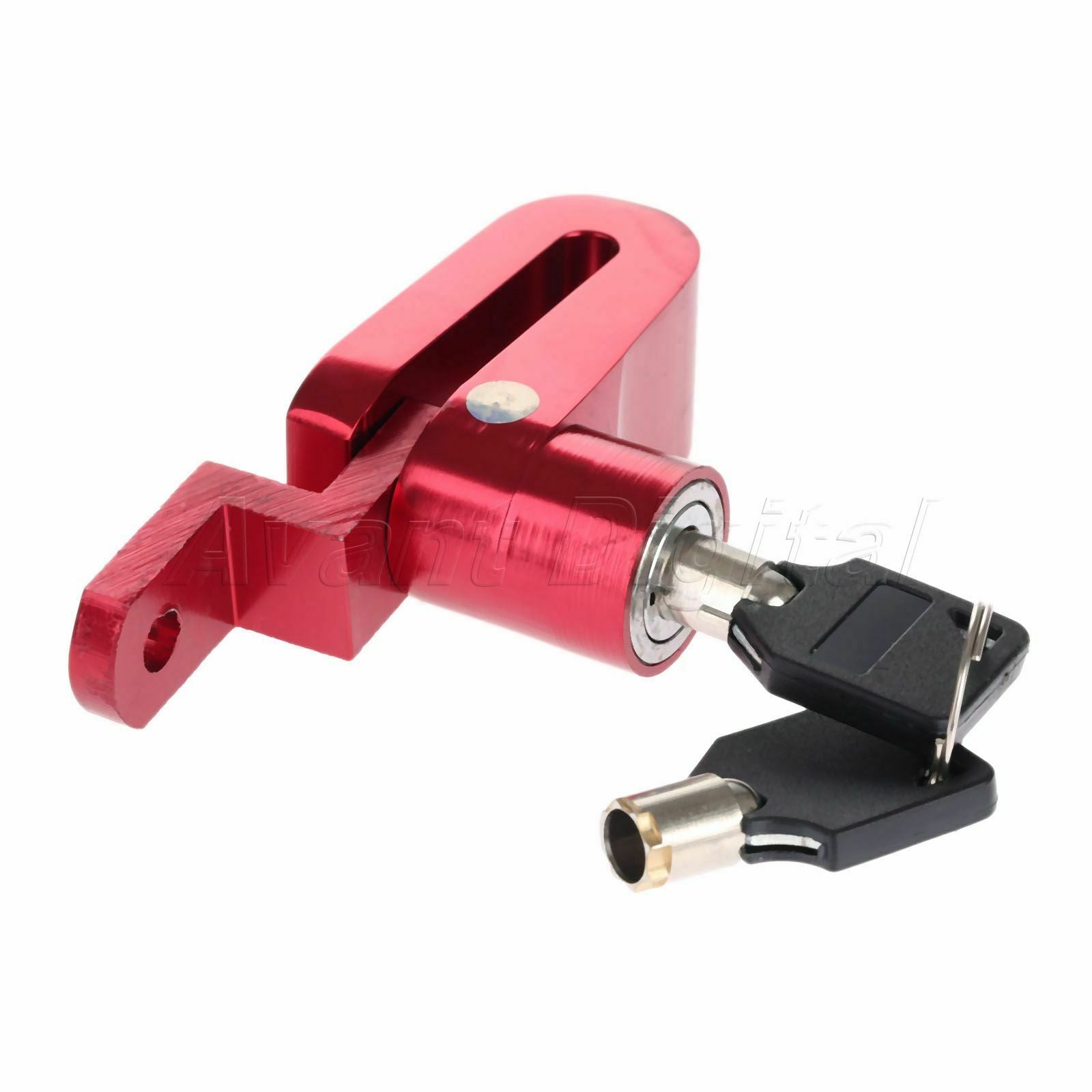 Anti-theft Security Disc Brake Wheel Lock for Motorcycle MotorBike Bicycle Red