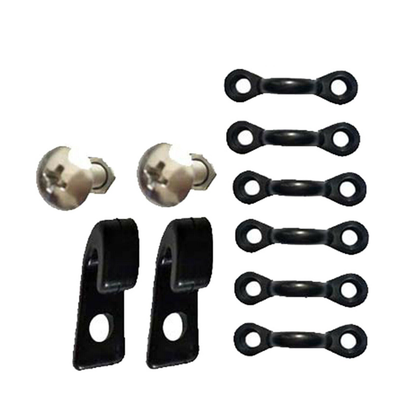 Premium Kayak Bungee Cord Deck Rigging Kit with Screws and J-Hooks, Boat Canoe