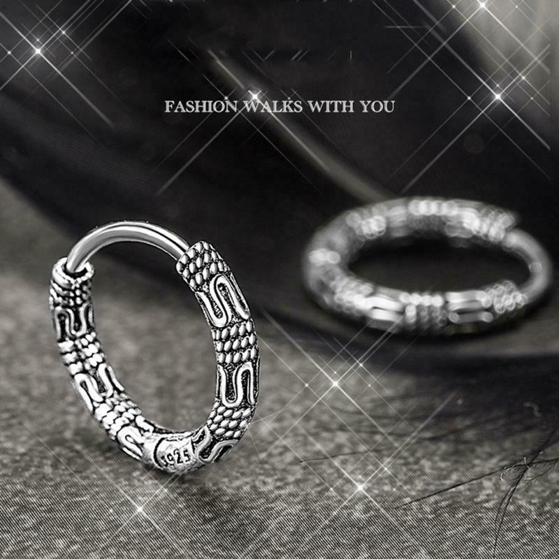 Retro Style1 Pair 13mm Alloy Ear Ring Earrings Retro Pattern Earrings Women's