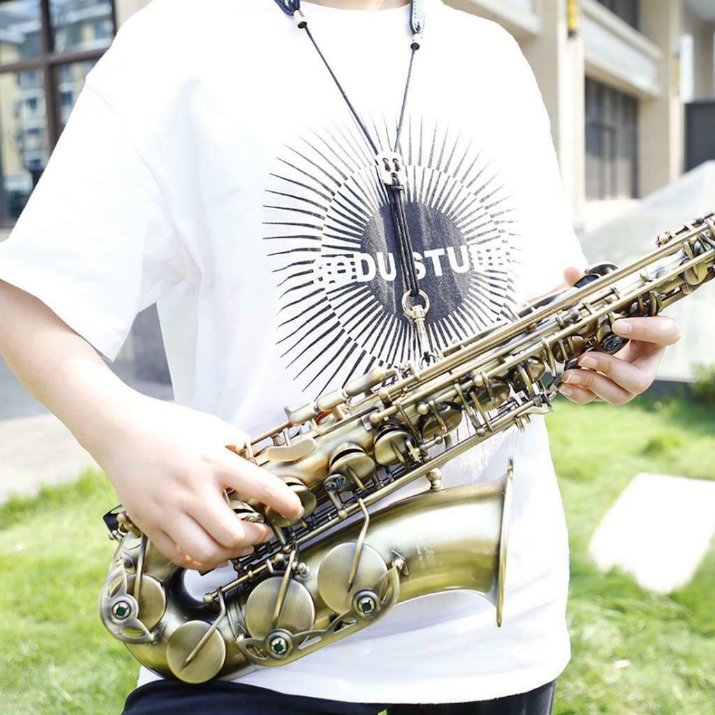 Sax Shoulder Neck Strap Padded for Tenor Baritone Saxophone Parts Belt Black