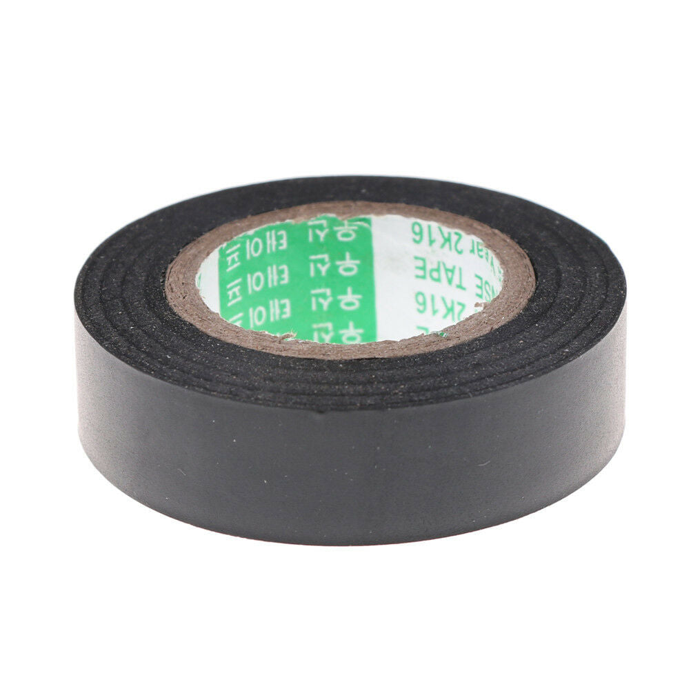 Black PVC Electrical Wire Heat Resistant Vinyl Insulating Tape Roll 16mm*20Y1