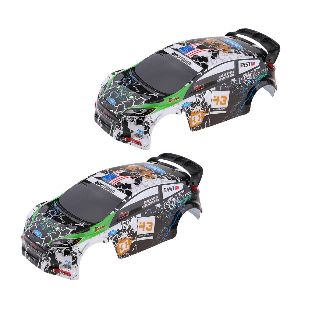 2xK989 55 Pre-Painted Body DIY Body For WLtoys K989 1:28 Rally Car