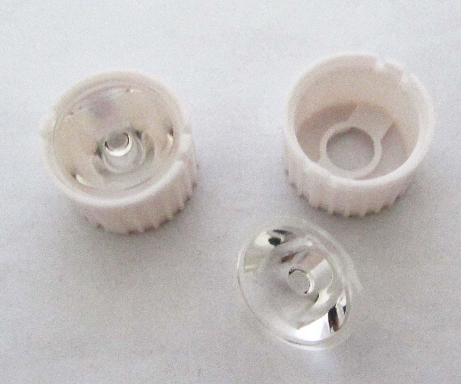 1pc 15 Degree Lens for Luxeon LED w/ White Base 21mm