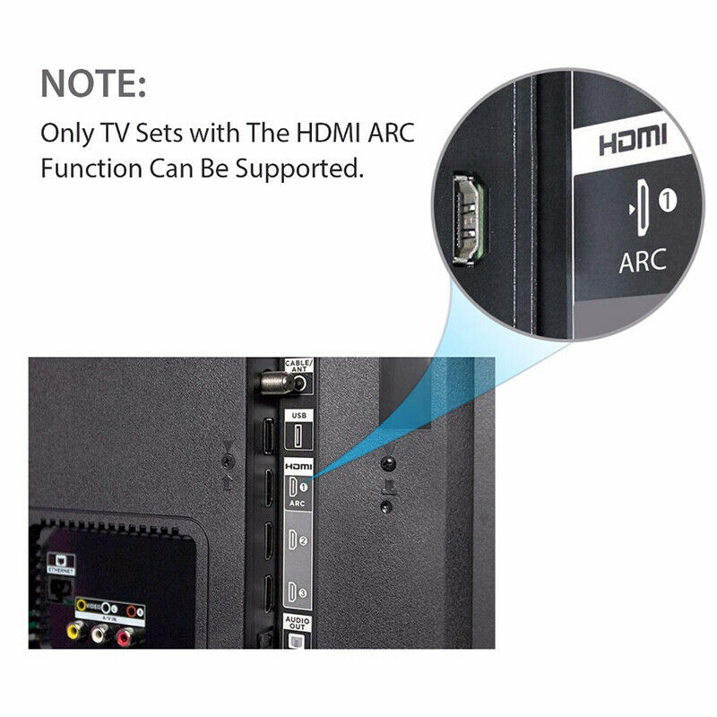 HDMI ARC Audio Extractor Digital DAC to RCA Coax SPDIF 3.5mm Converter Adapter