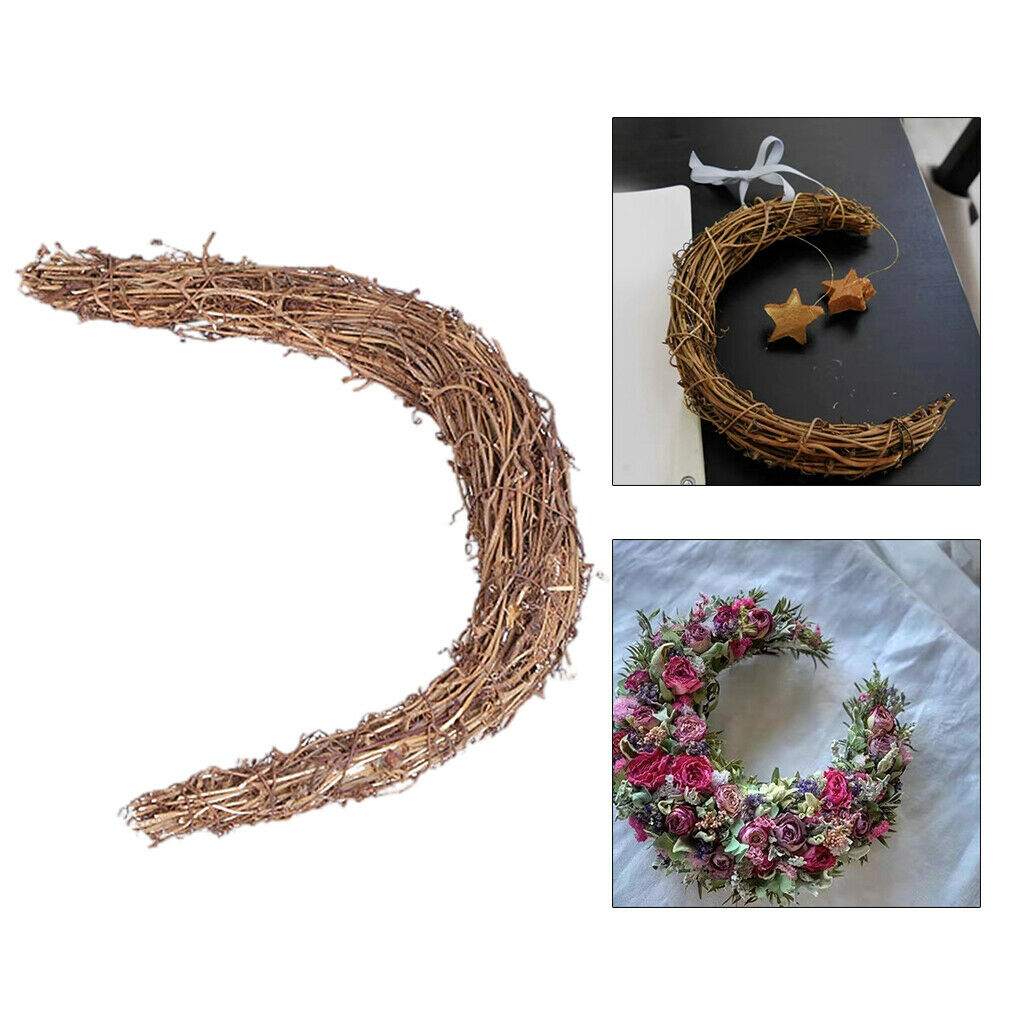 25x30cm Wreath DIY Rattan Garland Dried Grapevine Frame Wedding Door Decor