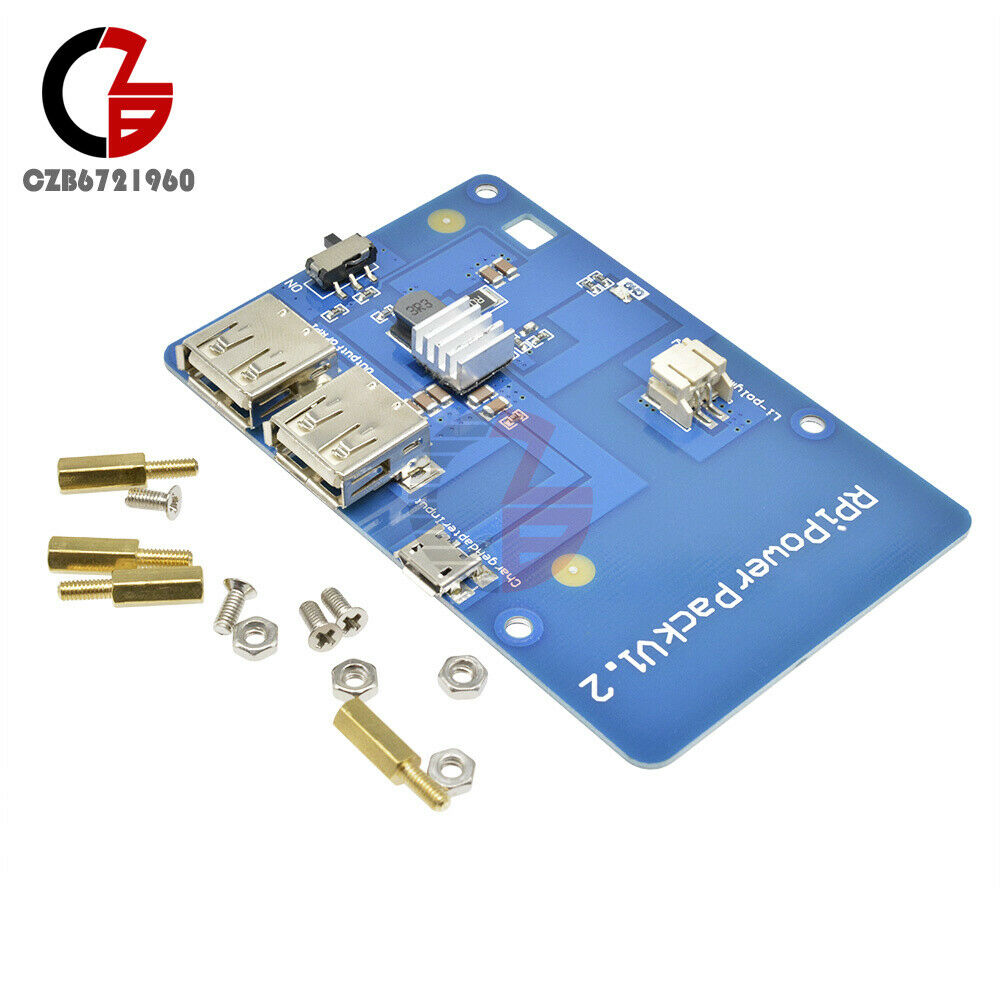 for Raspberry Pi3 Lithium Battery PowerPack Expansion Board with Dual USB Output