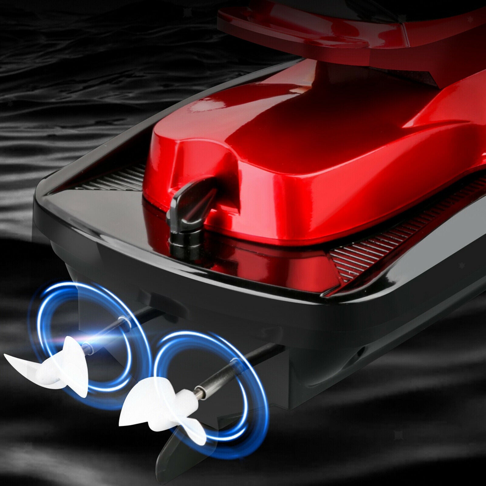 RC Boat Fast RC Boats Toys Gifts for Adults Kids 20Km/h RC 80m red 2 battery
