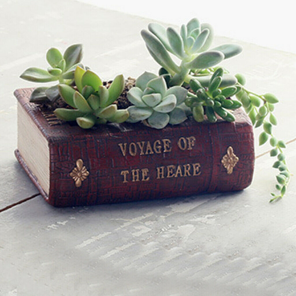 Succulent Pots Cactus Plant Pots Mini Flower Pots Book Shape,  for Indoor And