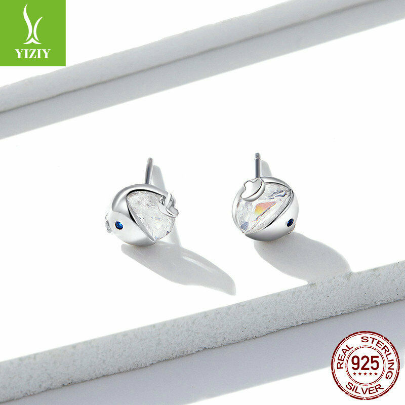 S925 Sterling SilverKorean version of the small fresh fish Earrings Present NEW