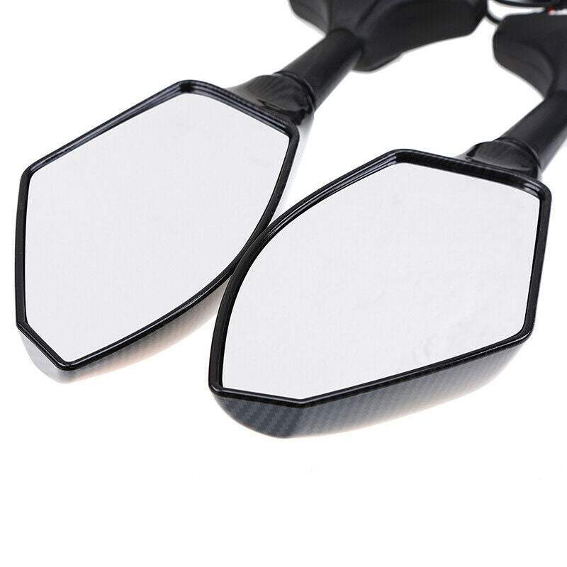 12V LED Turn Signals Rearview Mirror Glass Amber LED Flash Strobe Fit For Suzuki
