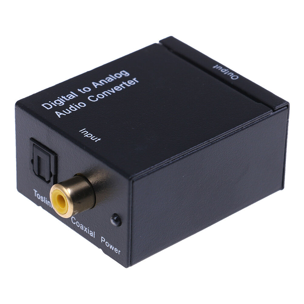 Optical coaxial toslink digital to analog audio converter adapter RCA  rsBDAU