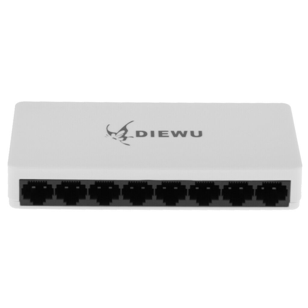 8Ports 100Mbps Fast Smart Swicth Power Over Ethernet Switcher Plastic Case