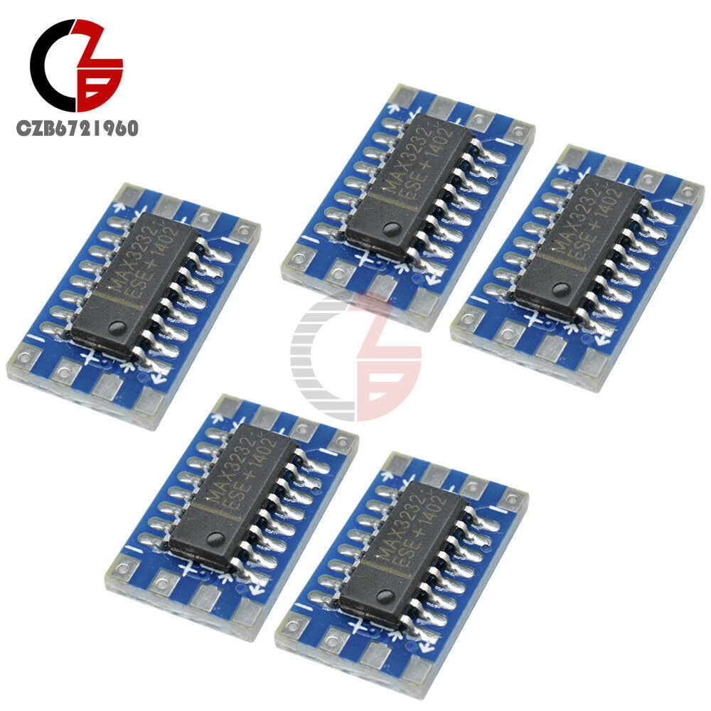 5PCS Mini RS232 To TTL MAX3232 Converter Adaptor Module Serial Port Board