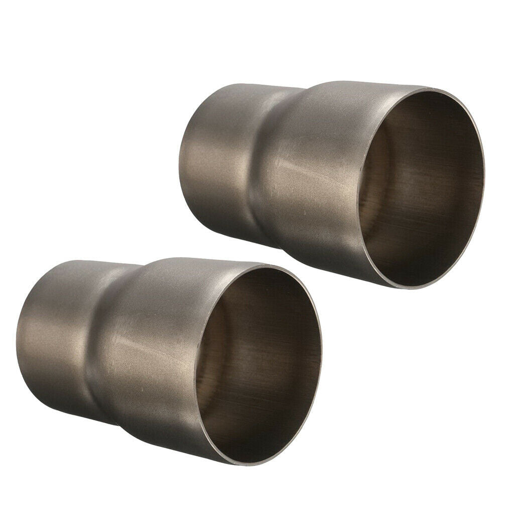 2 Pieces 2.38 To 2 Inch Stainless Steel Motorcycle Exhaust Pipe Link Pipe
