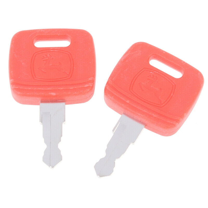 2Pcs For John Deere Tractor Ignition Keys OEM RE183935 RE43492 RE715.l8