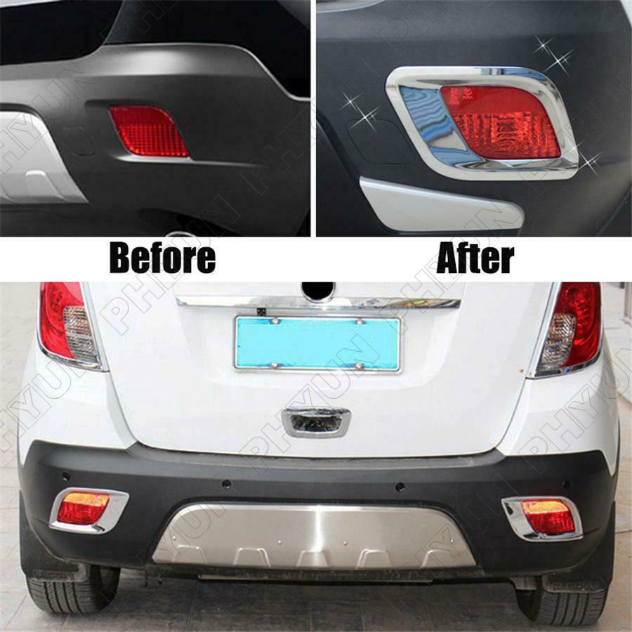 For 2012-2016 Buick Encore Rear Reflector Fog Light Lamp Cover Trim Frames 2Pcs