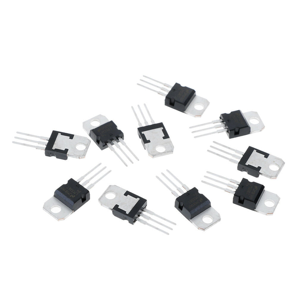 10Pcs LM338T LM338 voltage regulator 1.2V to 32V 5A TO-220 Fad JBBACAWMBECAH XC