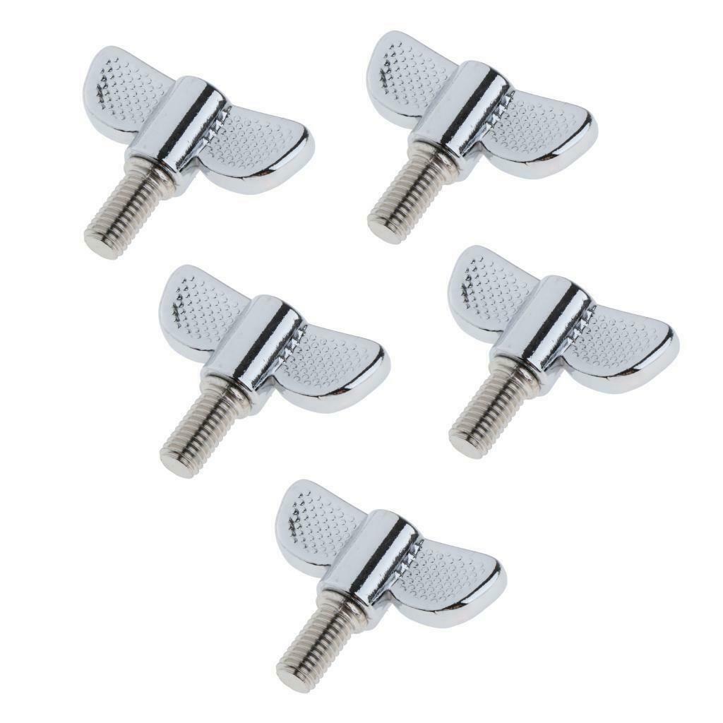 5Pcs 8mm Cymbal Stand Wing Nut for Practice Stage Performance M8x15mm