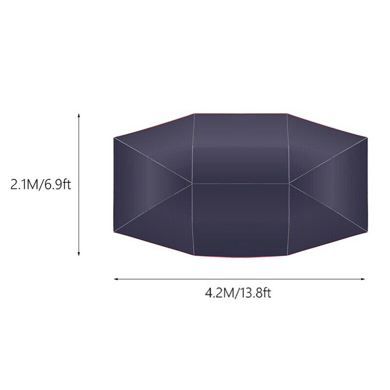 Universal Car Sun Shade Umbrella Cover Tent Cloth Uv Protect Waterproof 4.2 x W9