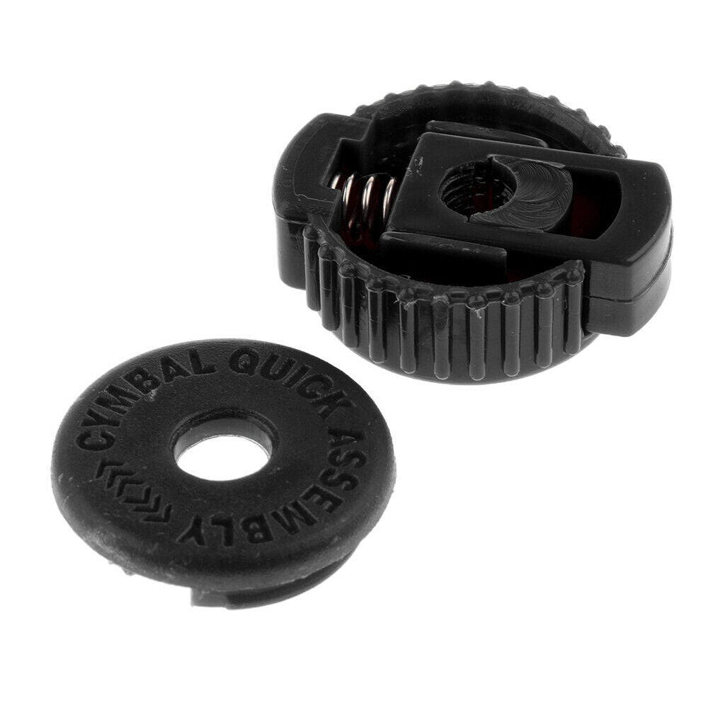Quick Release Cymbal Knobs Drum Part Percussion Replacements 30mm Black