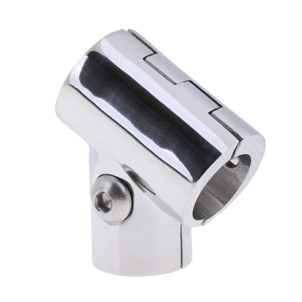 316 Stainless Steel Boat Hand Rail 60 Degree Tee Fitting 7/8