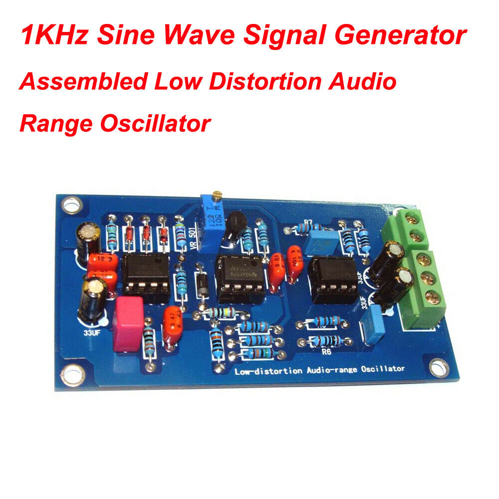 Assembled Low Distortion Audio Range Oscillator 1KHz Sine Wave Signal Generator